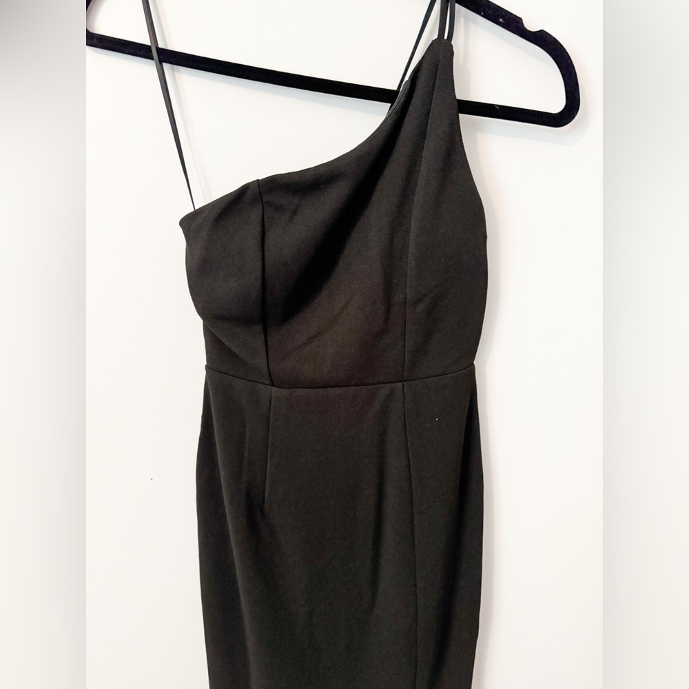 Hello Molly Black One-Shoulder Cocktail Dress - Picture 2 of 5